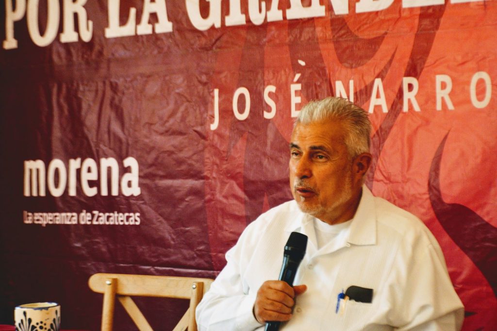 José Narro Céspedes conferencia prensa foro campo Zacatecas Por la Grandeza de Zacatecas
