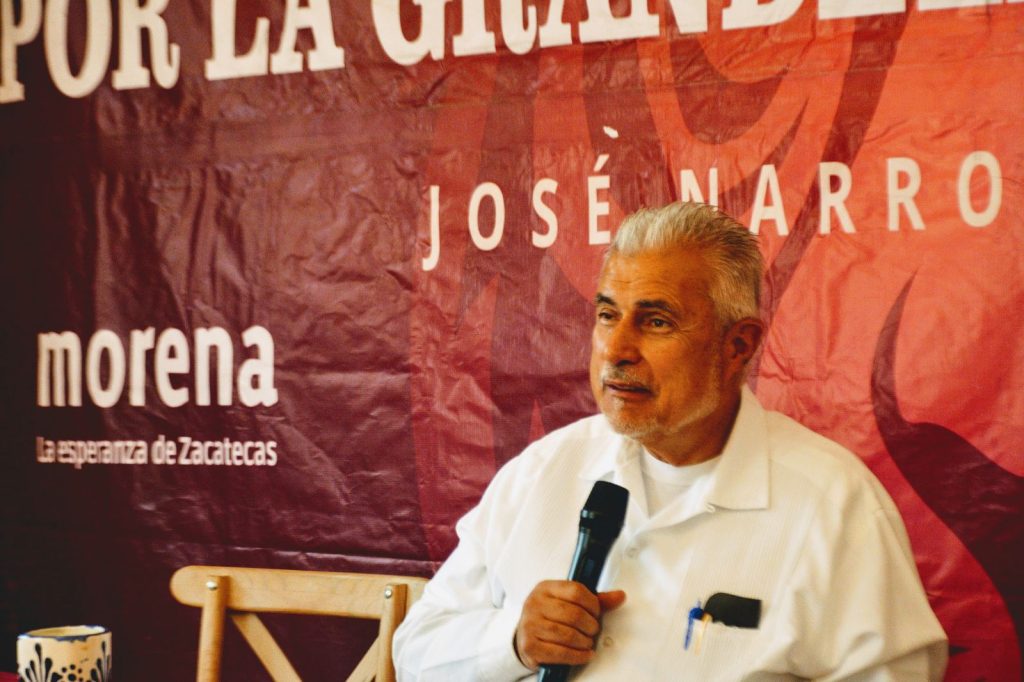 José Narro Céspedes conferencia prensa foro campo Zacatecas Por la Grandeza de Zacatecas